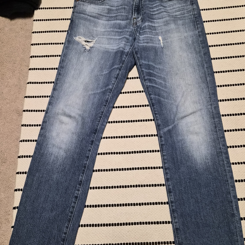 J. Crew Men's Distressed Denim Slim 484 Jeans